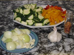 Gem�se geschnitten